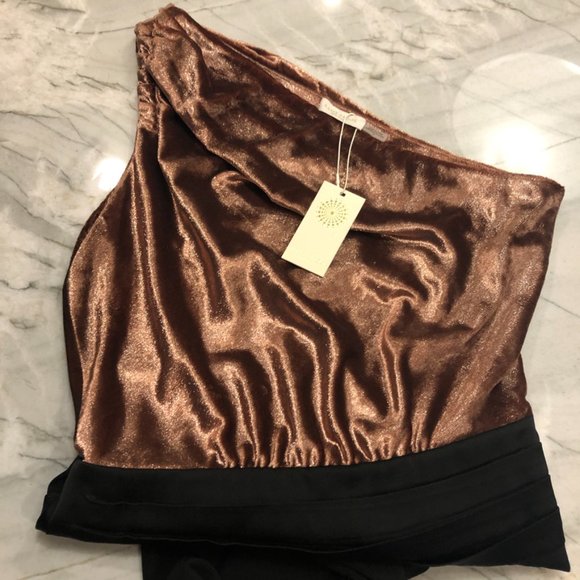 Ramy Brook Gold and Black Elegant Jumpsuit - Picture 10 of 16